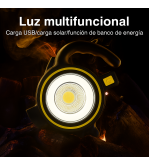 Luz Portátil 3 en 1: Ilumina, Carga y Explora