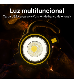 Luz Portátil 3 en 1: Ilumina, Carga y Explora