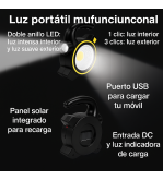 Luz Portátil 3 en 1: Ilumina, Carga y Explora