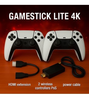 Consola Retro Gamestick Lite 4K  Doble Control Inalámbrico.