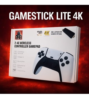 Consola Retro Gamestick Lite 4K  Doble Control Inalámbrico.