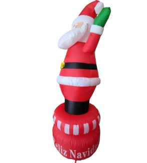 Pascuero inflable giratorio, 1.8 metros de altura, con luz interior