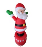 Pascuero inflable giratorio, 1.8 metros de altura, con luz interior