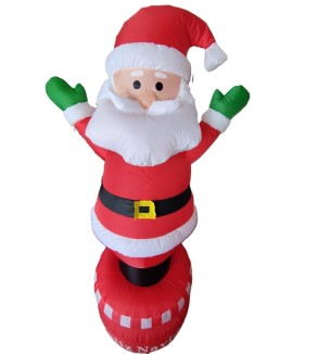 Pascuero inflable giratorio, 1.8 metros de altura, con luz interior